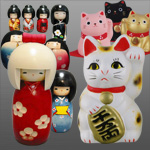 Kokeshi & Maneki-Neko