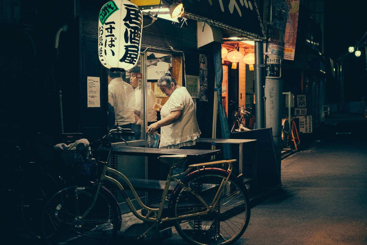 Restaurants in Tokio an der Straße