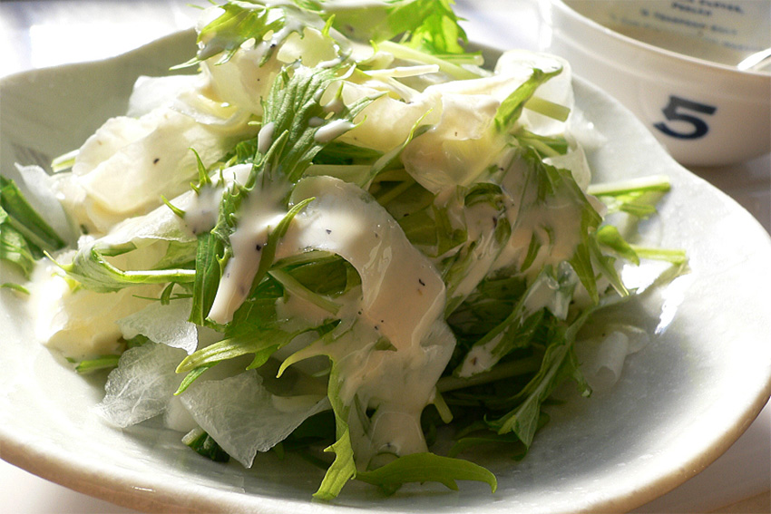 Daikon Salat, japanischer Rettich