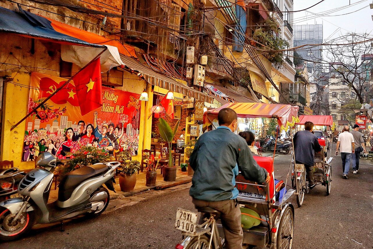 Vietnamesische Fahrrad-Rikscha