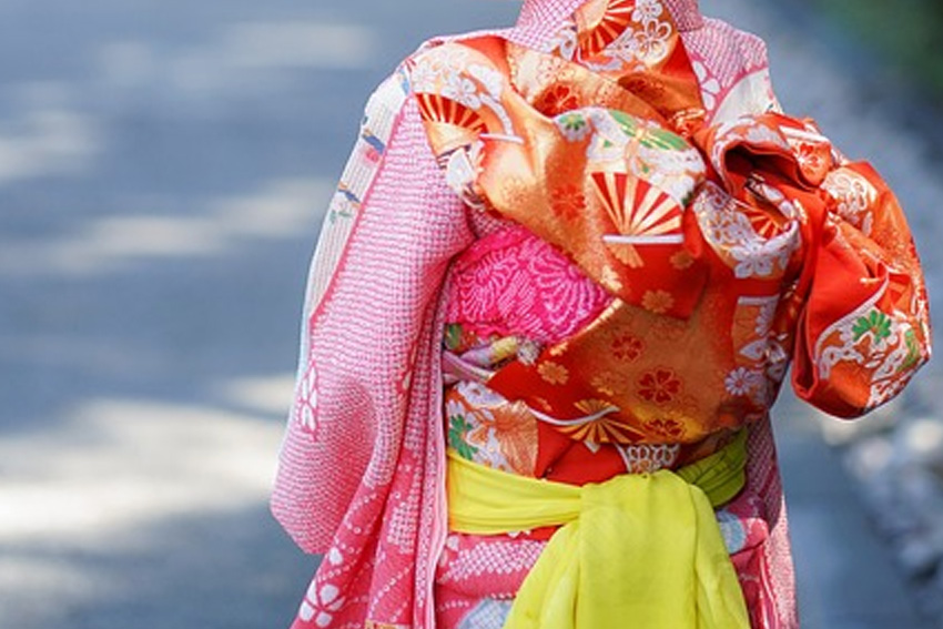 Japanische Farben Kimono