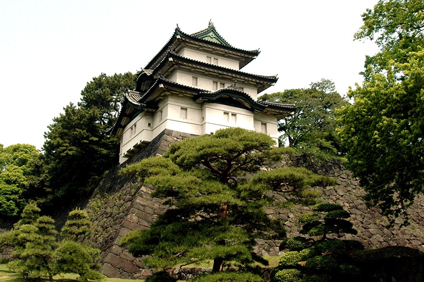 Der Fujimi-yagura - Wachgebäude auf dem Innengelände des Kaiserpalastes Tokyo