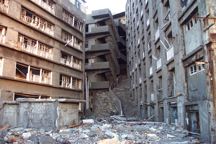 Hashima Island Treppe zur Hölle