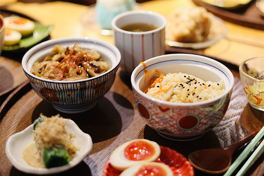 Japan Mittagessen Gänge 