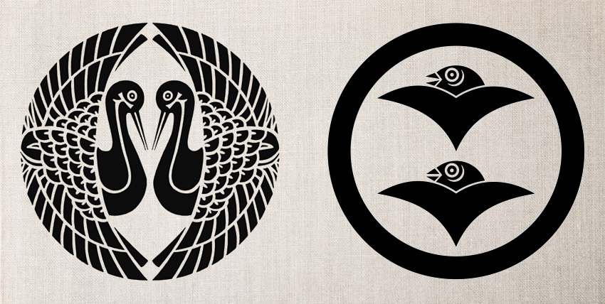 Japan Mon Kamon Wappen Tiere