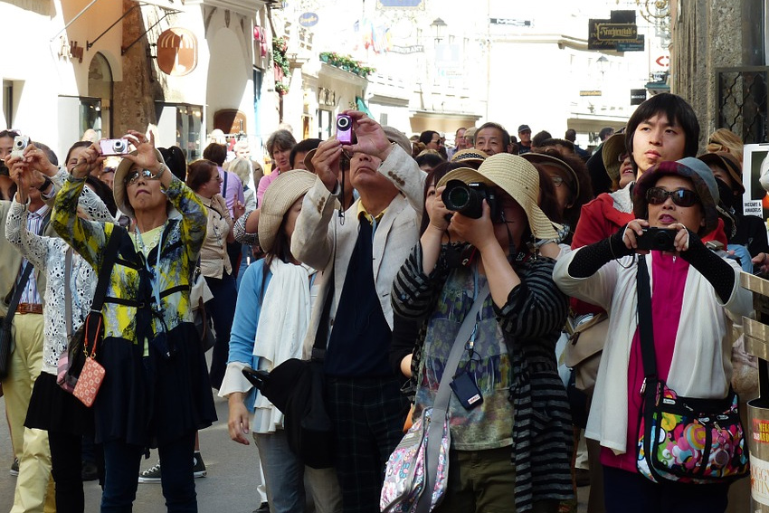 Japanische Touristen in Deutschland