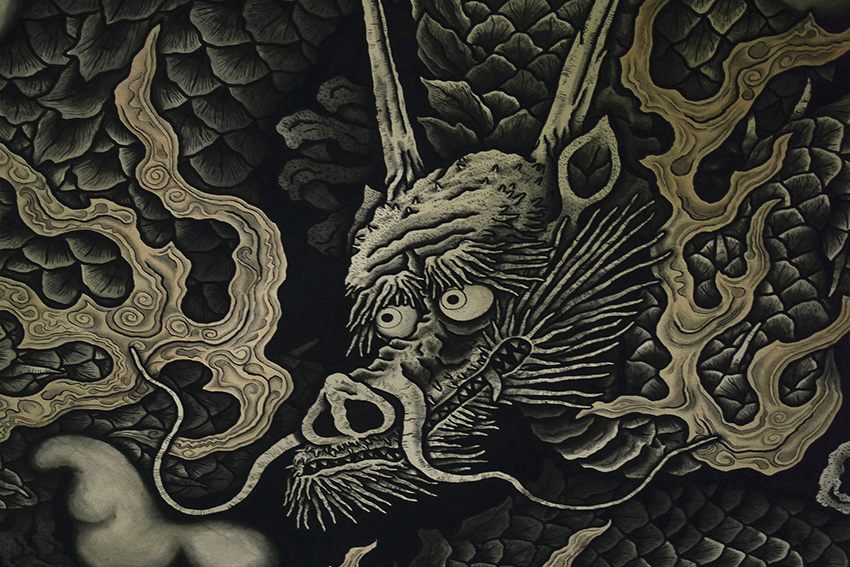 drache japan mythologie – Drachen im Tempel Kyoto 