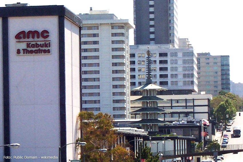 Japantown, San Francisco mit Friedenspagode und dem Sundance Kabuki