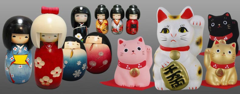 Kokeshi & Maneki-Neko