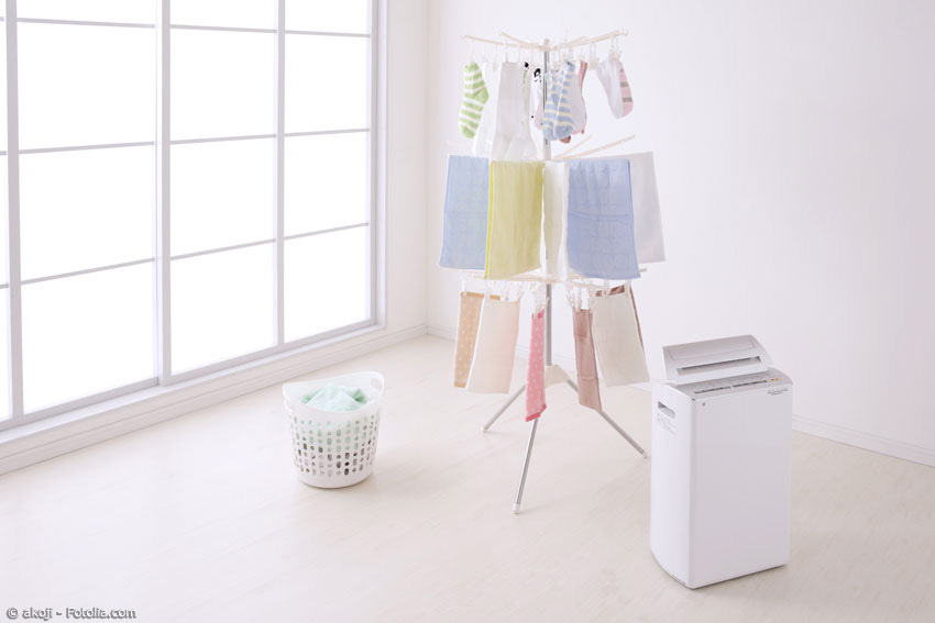 Ein Luftentfeuchter ist ein unverzichtbares Utensil in der eigenen Wohnung während der Regenzeit. Dadurch kann Wäsche überhaupt trocknen und das Schimmelrisiko wird minimiert.