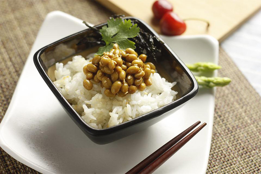 Natto gesundes japanisches Frühstück