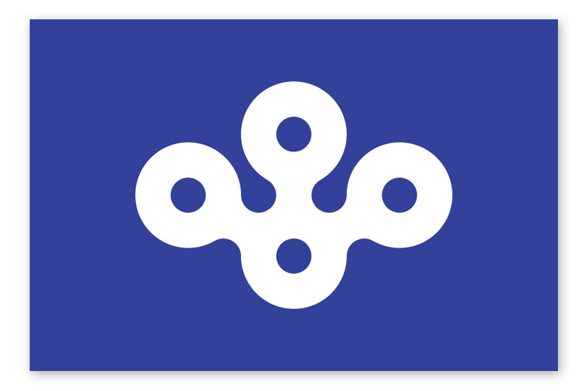 Flagge der Präfektur Osaka Bedeutung Mon Symbol
