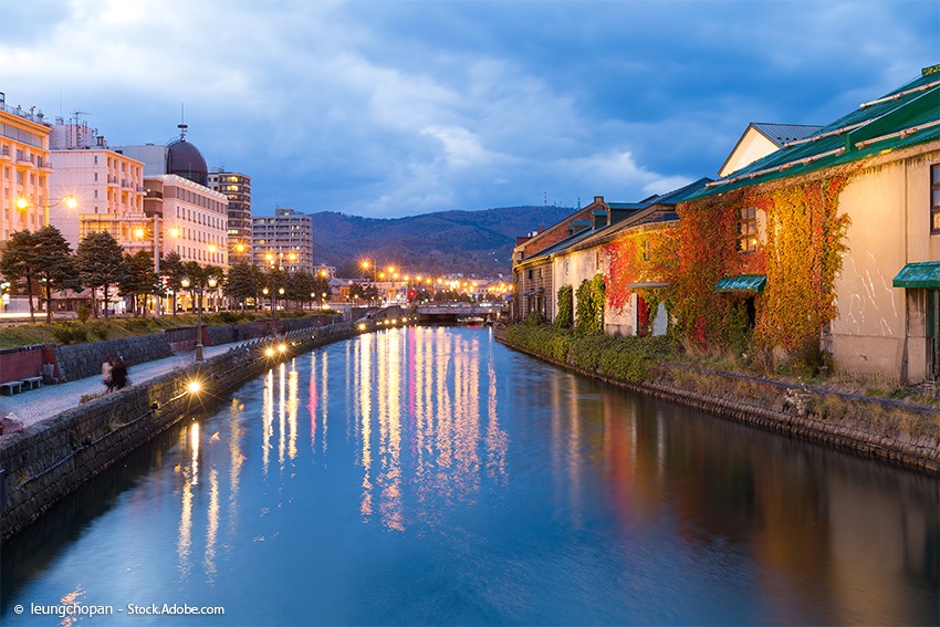  Otaru Kanal auf Hokkaido - Sehenswürdigkeiten