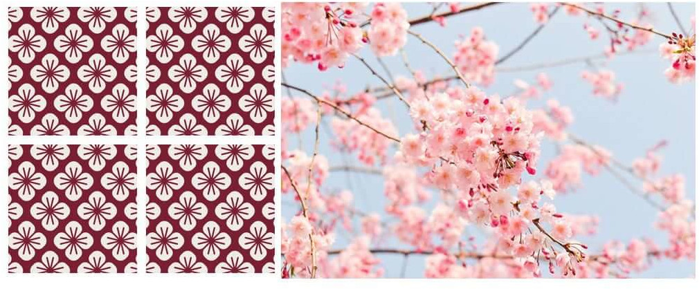 Kirschblüten-Muster aus Japan