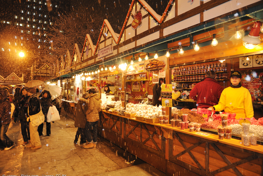 Weihnachtsmarkt in Sapporo 