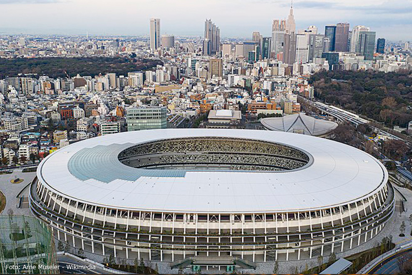 Wettkampstadion in Tokio für Olympia