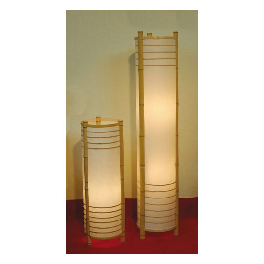 GUANSHAN Bambus gewebte Tischlampe im japanischen Stil Bambus