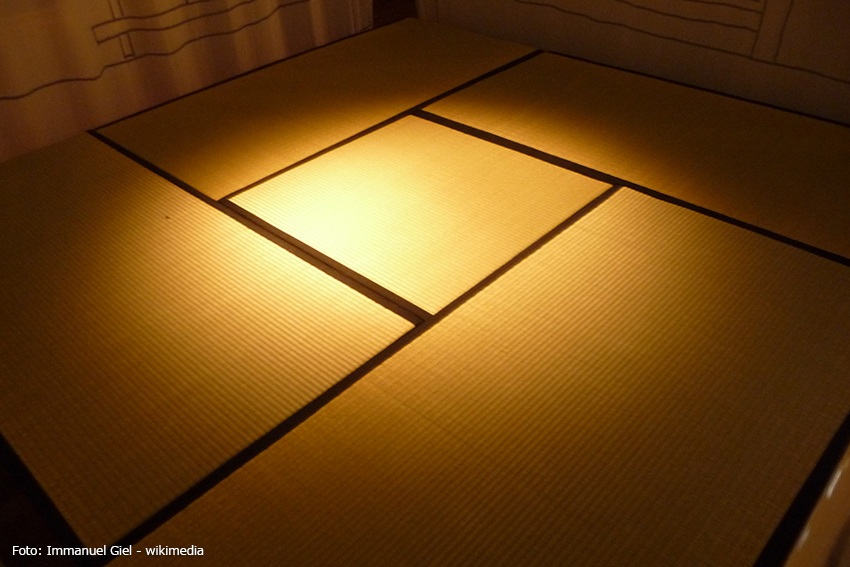 Muster des Tatami-Bodenbelags
