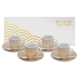 12-teiliges Espresso-Set - Japan Gold