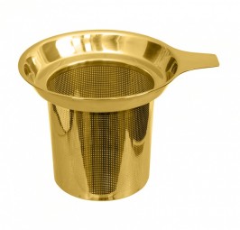 Teesieb für Tasse - Gold