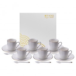 18-teiliges Espresso-Set - Japan Weiß