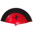 Fächer 22,5 cm - Rot-Schwarz