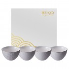 4er Schalen-Set - Japan weiß 350 ml