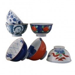 Set of 6 Rice Bowls in A Box