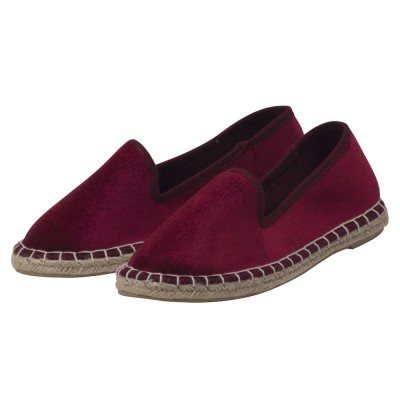 Espadrilles aus Samt Damen Samtschuhe Ballerinas