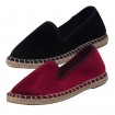 Espadrilles aus Samt Damen Samtschuhe Ballerinas