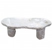 Granite Bench Rustic, With Organically Shaped Seat