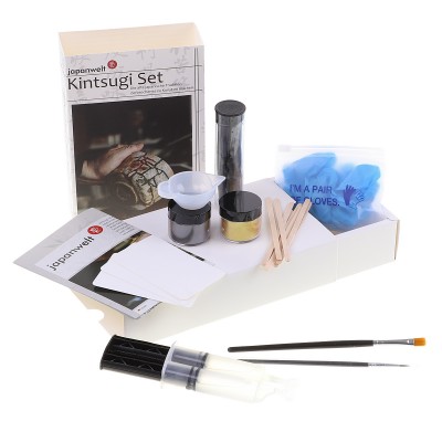 Kintsugi-Set: 9 teiliges japanisches Keramik-Reparatur-Kit