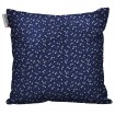 Kissen aus japanischem Stoff mit Hirahira Sakura Muster Dunkelblau