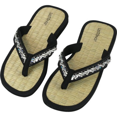 Les Tongs Zimtlatschen Zori Onyx & Pearl