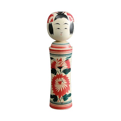 Naruko-Kokeshi mit Drehkopf