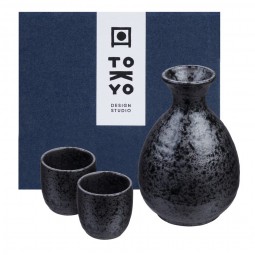 Sake Set - Kuro Tetsusabi