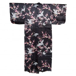 Seiden Kimono für Damen - Ume to Tsuru