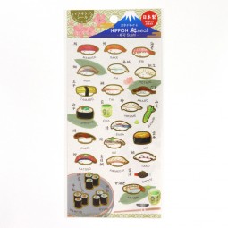 Stickerbogen Sushi