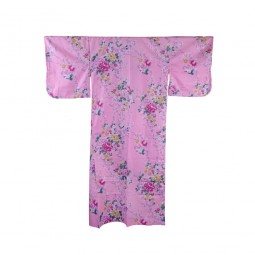 Yukata für Damen - Pfingstrosen und Orchideen