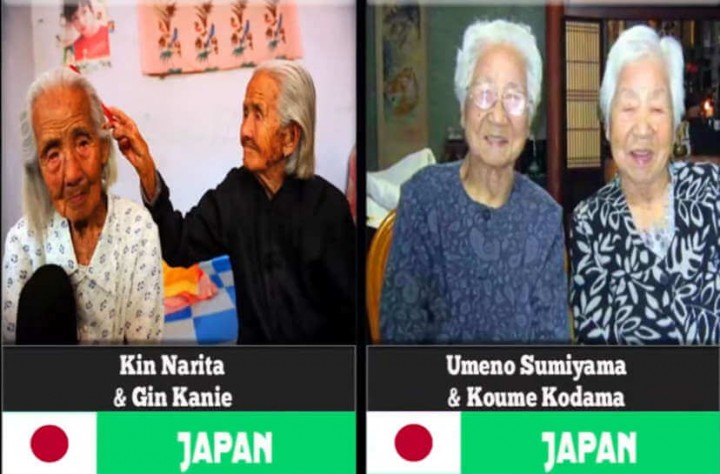 107-jährige japanische Schwestern als älteste Zwillinge der Welt ausgezeichnet