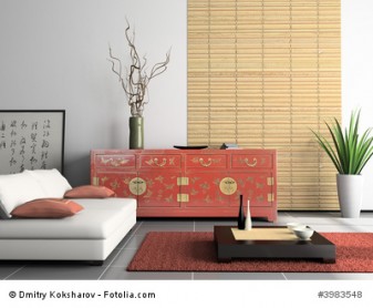 Durch Bambusmöbel das eigene Wohnzimmer originell japanisch einrichten