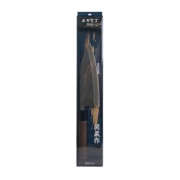 Deba Messer aus Edelstahl Klinge 16cm, Stil gehämmert