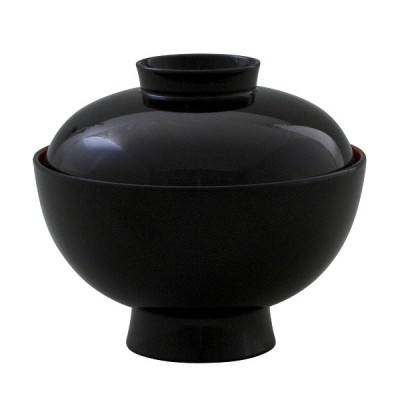 Lidded Bowl - Kuro Aka