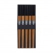 Essstäbchen-Set - Bambus Schwarz