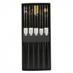 Chopstick Set Black Japanese Motifs