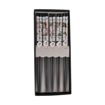 Chopstick Set Black Geisha