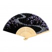 Fächer Hanagara Sakura Schwarz