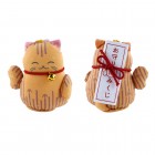 Glücksbringer Manekineko mit Orakel Omikuji Takeshima