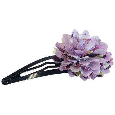 Haarspange - Stoffblume lila