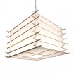 Japanische Papierlampe Cubelite – quadratische Deckenleuchte faltbar